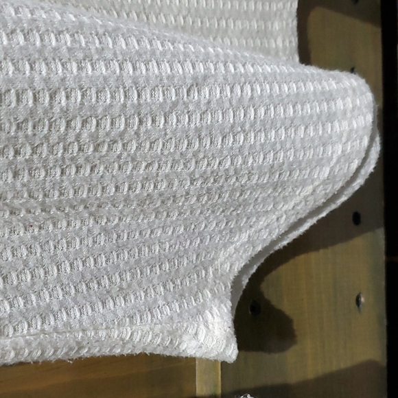 CHASER CREAM WAFFLE KNIT THERMAL TOP SIZE LARGE - Picture 6 of 7